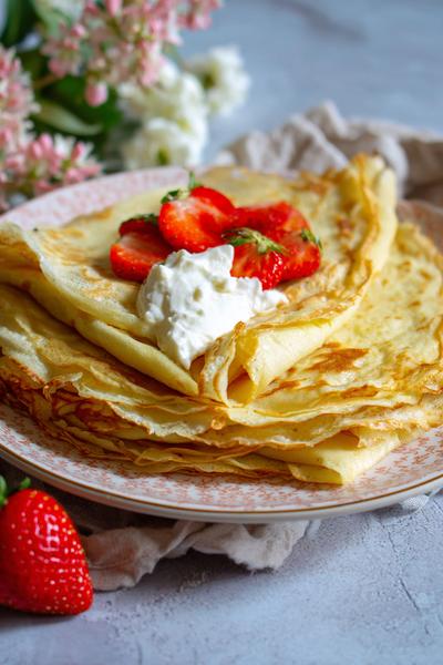 6. Pannenkoeken recept zonder ei met zachte vouwbaarheid