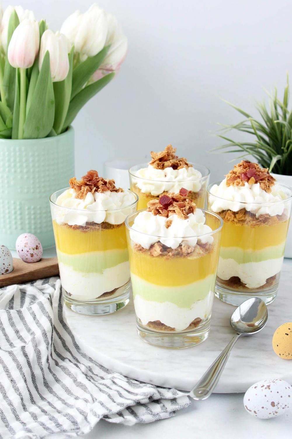 Gelaagde paas trifle