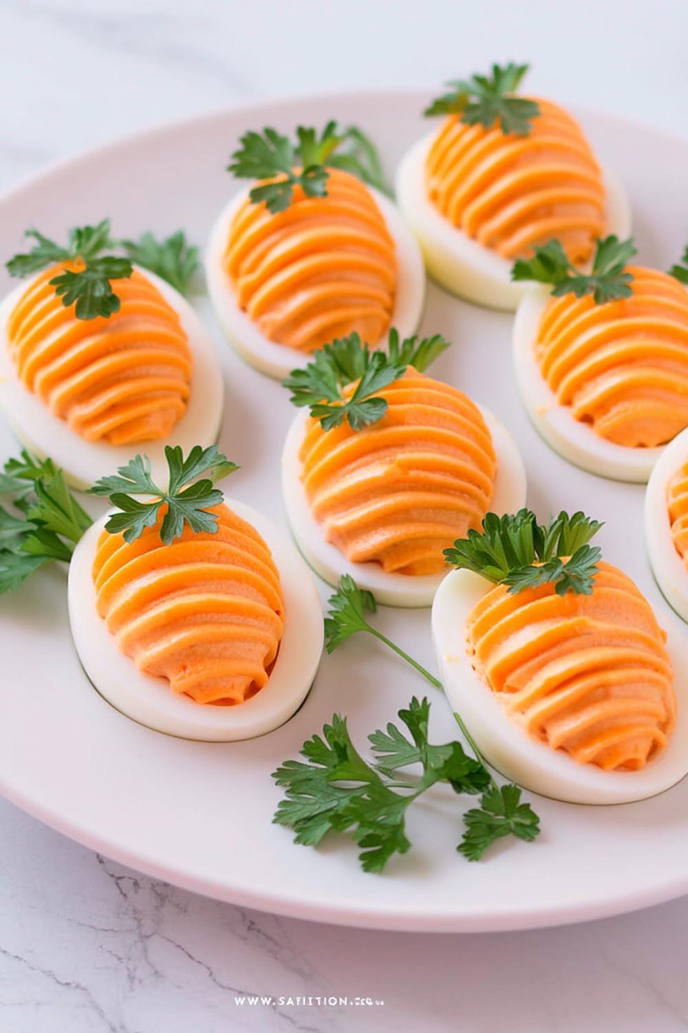 Gevulde eieren met bier