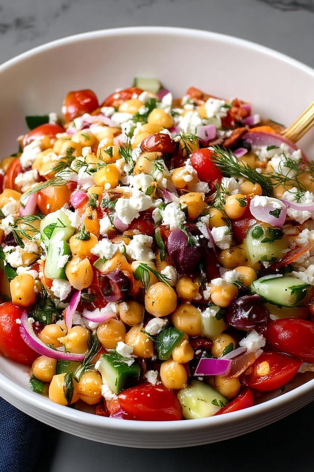 Mediterrane Kikkererwten Salade