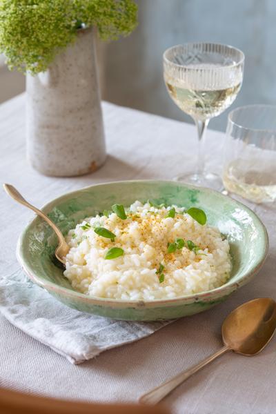 1. Risotto recept basis: romige kern met witte wijn en boter