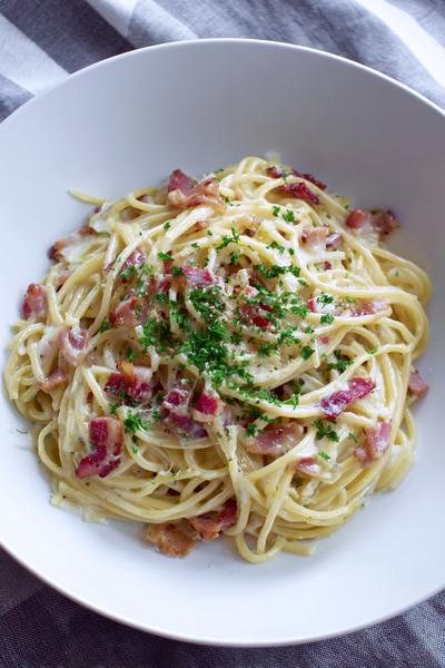 2. Spaghetti Carbonara Recept met Pancetta en Parmezaan