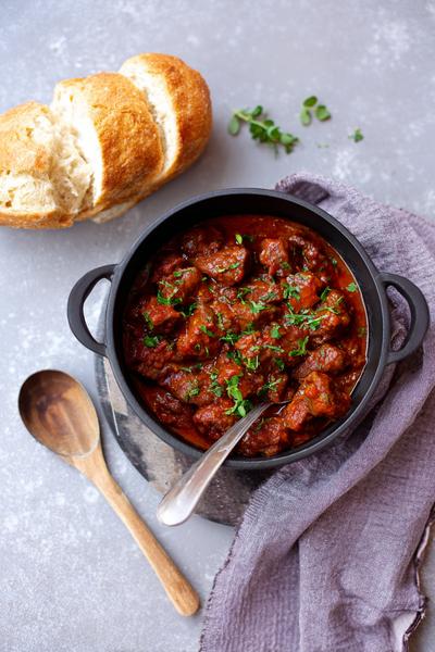 17. Glutenvrij stoofvlees recept zonder brood of bloem