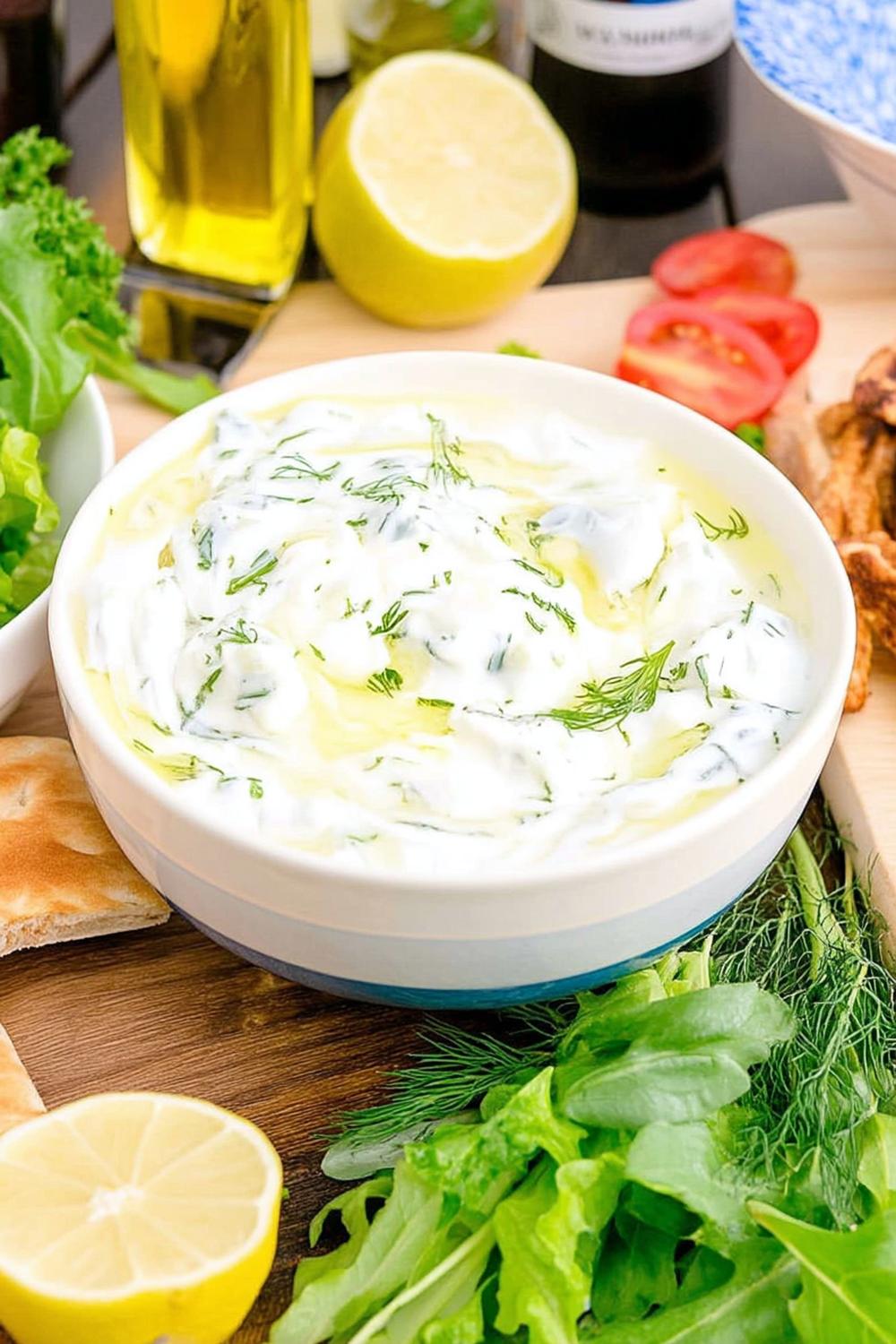 Perfecte tzatziki finish