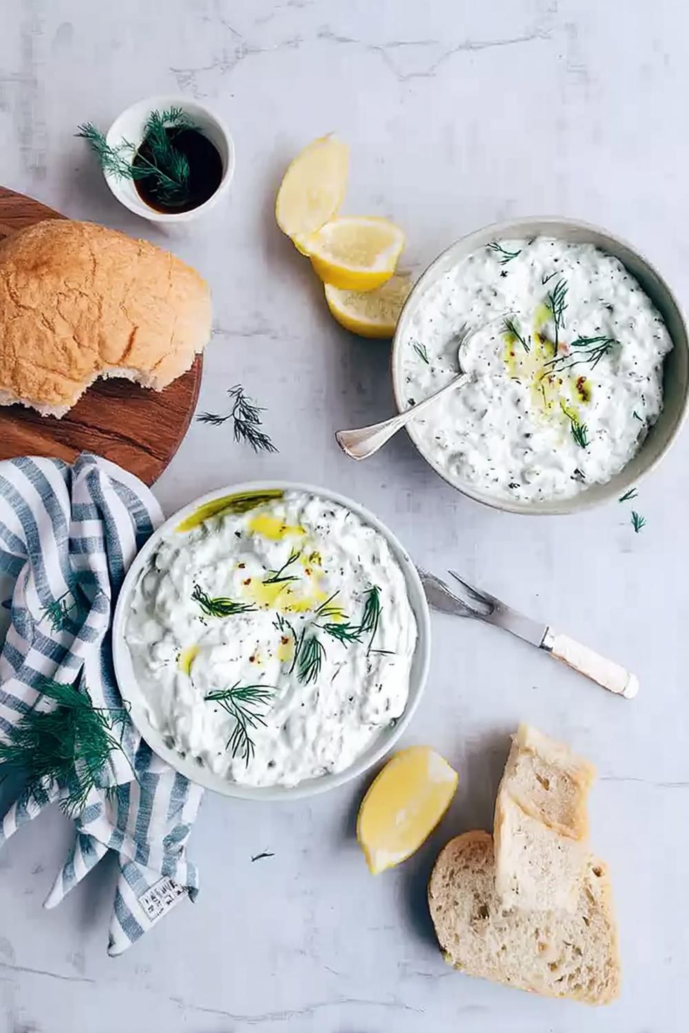 Tzatziki met verse dille