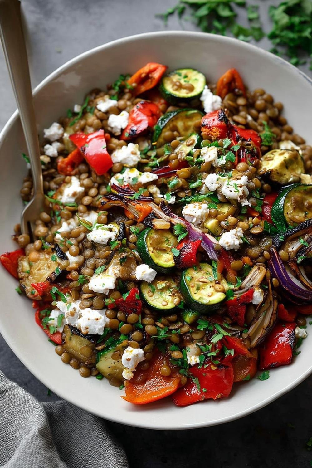 Geroosterde kikkererwten met spinazie