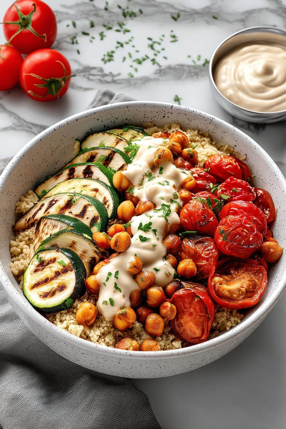 Quinoa met geroosterde groenten